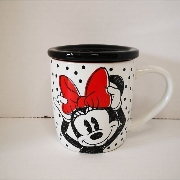 Disney Minnie Mouse Mug with Lid - Picture 1 of 7